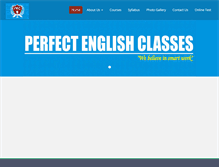 Tablet Screenshot of perfectenglishclasses.com